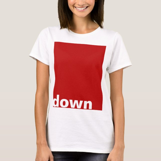 Simply design "rectangle red down" + your ideas T-Shirt (Front)