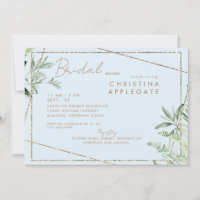 Simply Divine Ivy Blu & Gold Elegant Bridal Shower