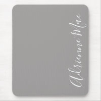Simply Elegant Ash Grey Personalized