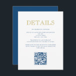 Simply Elegant Bar Mitzvah-QR Code Detail Card<br><div class="desc">Use the template form to personalize this card and add your website address for a custom QR code.  Change the colours,  fonts and layout using the advanced editing menus.</div>
