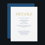 Simply Elegant Bar Mitzvah-Traditional Detail Card<br><div class="desc">Use the template form to personalize this card.  Change the colours,  fonts and layout using the advanced editing menus.</div>