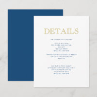 Simply Elegant Bar Mitzvah-Traditional Detail Card