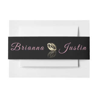 Simply Elegant Bride and Groom Invitation Belly Band