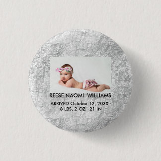 Simply Elegant cute Baby Girl Photo 1 Inch Round Button