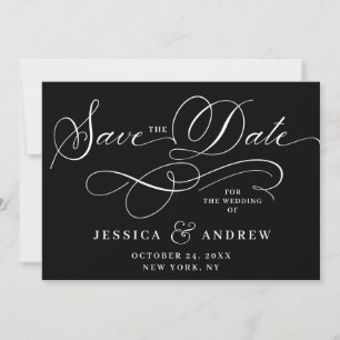 Simply Elegant Lettering Wedding Save the Date