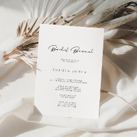 Simply Elegant Minimalist Bridal Brunch