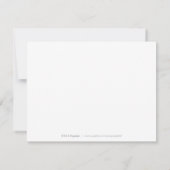 Simply Elegant Modern Personalized Stationery Card (Back)