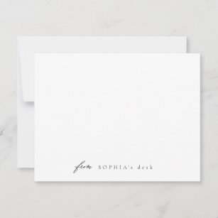 Simply Elegant Modern Personalized Stationery Card