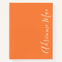 Simply Elegant Orange Peel Personalized