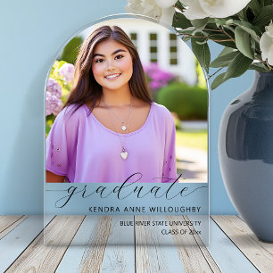 Simply Elegant Photo Arch Graduation Acrylic Invitations
