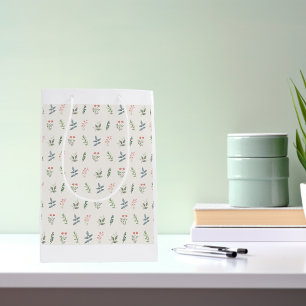 Simply Elegant Plants/Botanical Motif Medium Gift Bag