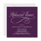 Simply Elegant Rehearsal Dinner Invitation Purple