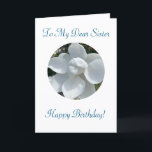 Simply Elegant, Sister's Birthday Card<br><div class="desc">Perfect birthday card for a sister
that happens to be also,  your best friend. 
Delicate colours and simple message.</div>