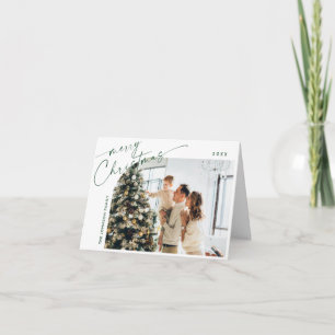 Simply Elegant Stylish 6 PHOTO Christmas Greeting Holiday Card