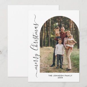 Simply Elegant Stylish PHOTO Christmas Greeting Ho Holiday Card