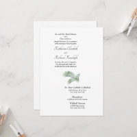 Simply Elegant Tropical Palm Divorced Parents