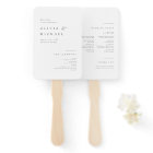 Simply Elegant Typography Modern Wedding Program H