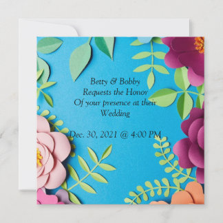 Simply Elegant Wedding Invitation