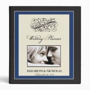 Simply Elegant Wedding Planner Binder (navy)