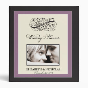 Simply Elegant Wedding Planner Binder (purple)