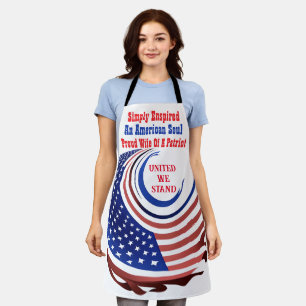 Simply Enspired Proud Wife Of A Patriot  Apron