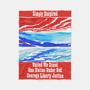 Simply Enspired United We Stand Fleece Blanket