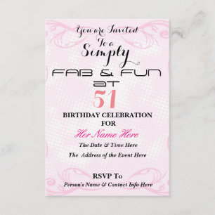 Simply FAB & FUN at 51 - Save The Date
