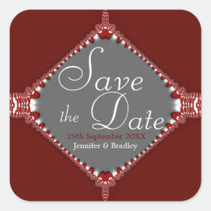 Simply Fancy Save the Date Sticker