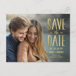 Simply Forever Photo Save The Date Postcard