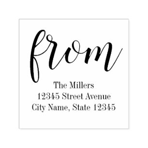 Simply From Personalized Rubber Stamp