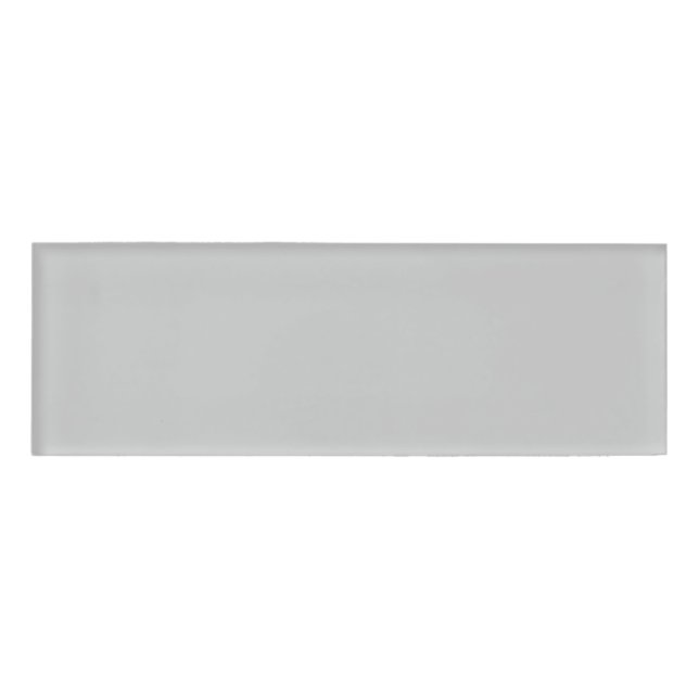 Simply Grey Solid Colour Name Tag (Front)