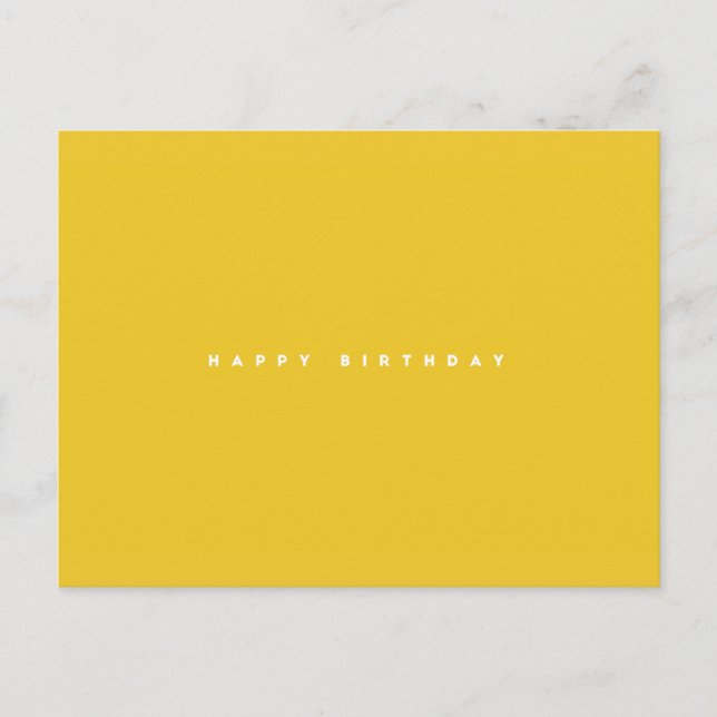 Simply Happy Birthday Postcard (Front)