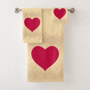Simply Hearts Serviette de Saint-Valentin