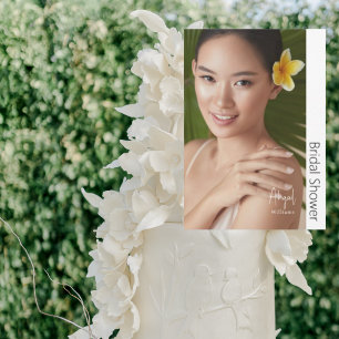 Simply Her Modern Bride Photo Bridal Shower Invitation