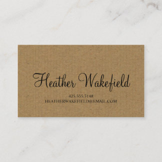 Simply Kraft Calling Card