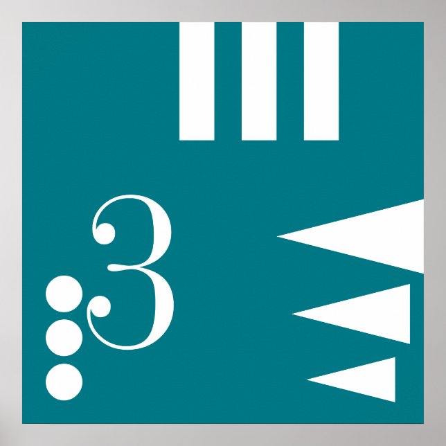 Simply Letter & Icon ART + your colours & ideas Poster (Front)