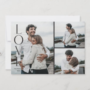 Simply Love Valentine's Day 3-Photo Card - Black