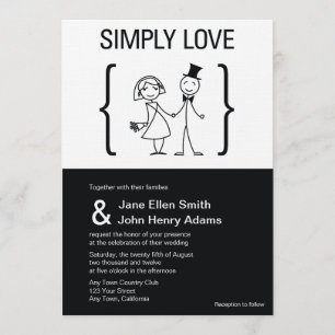 Simply Love Wedding Invitation