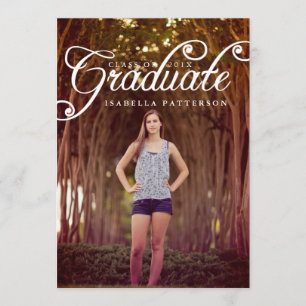 Simply Lovely Photo Graduation Party Invitation