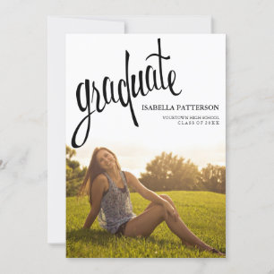 Simply Lovely Photo Graduation Party Invitation