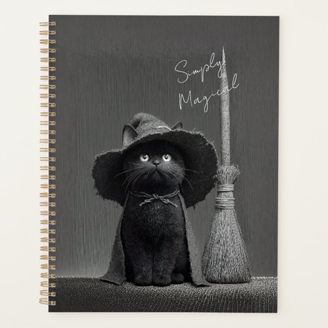 Simply Magical Witch Cat Planner (Front)