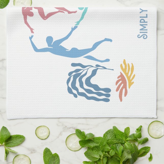 Simply Matisse - Dance T-Shirt Kitchen Towel (Folded)