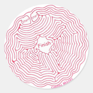 Simply Mazes Spider Web Maze Sticker