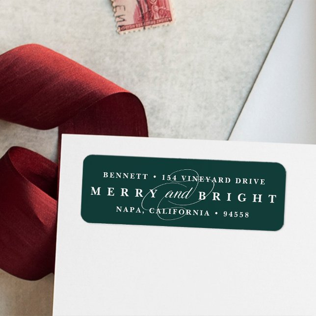 Simply Merry Hunter | Holiday Return Address (Creator Uploaded)