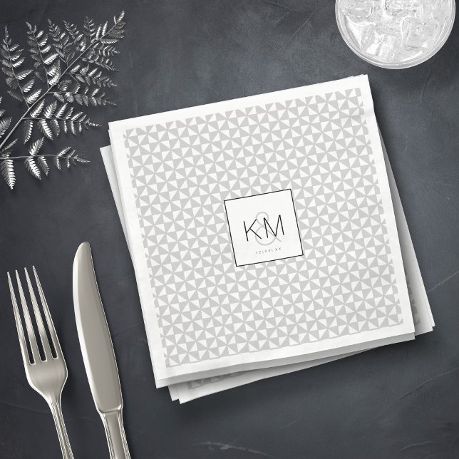 Simply Minimalist Wedding Black ID523 Napkin (Creator Uploaded)