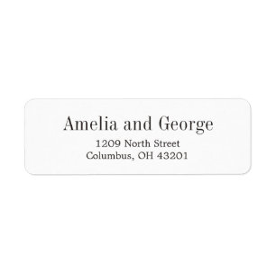 Simply Modern Return Address Labels