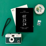 Simply Modern Save the Date<br><div class="desc">This simple,  yet modern save the date elegantly highlights the couples date! And,  you can customize to any colour!</div>