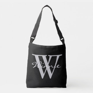 Simply Monograms & Names + your backgr. & ideas Crossbody Bag