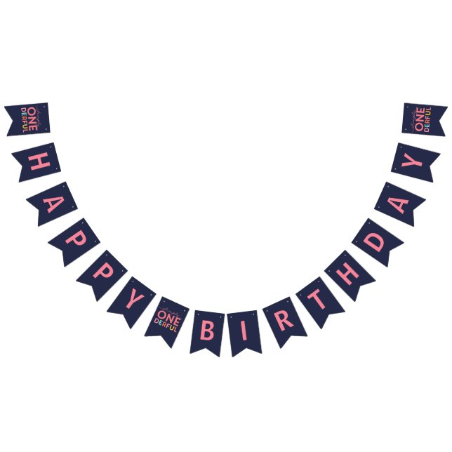 SIMPLY ONEDERFUL WONDERFUL BUNTING FLAGS (All)