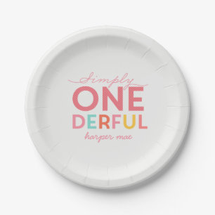 SIMPLY ONEDERFUL WONDERFUL PAPER PLATE
